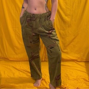 Dries Van Noten Corduroy Paper Bag Pants